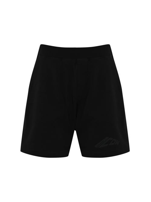 Bermuda Icon New Generetion big boxer in cotone nero DSQUARED2 | S79MU0070 S24583900